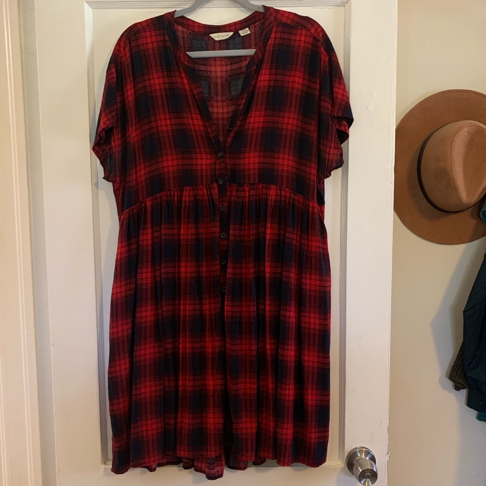 Plaid Dress with pockets